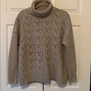 Tahari Wool Blend Turtleneck Knit Sweater